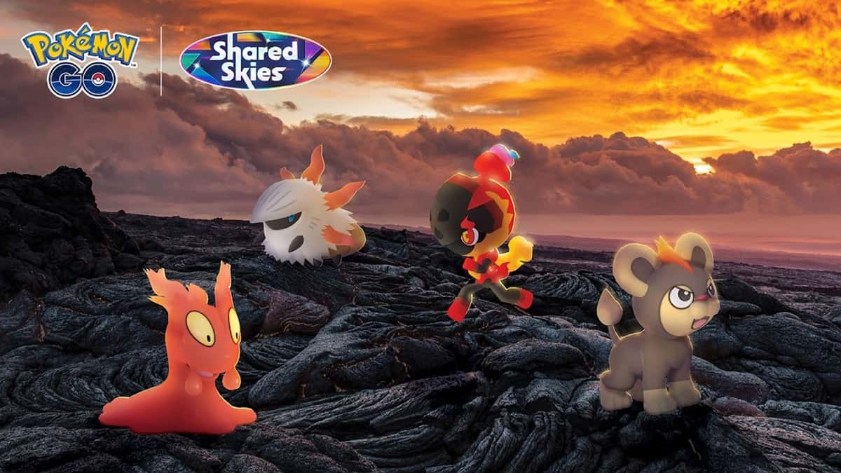 Pokemon Go Scorching Steps event promo image