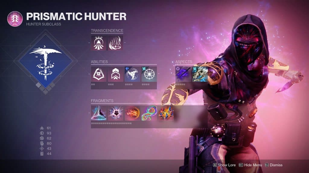 Prismatic Hunter The Final Shape Destiny 2