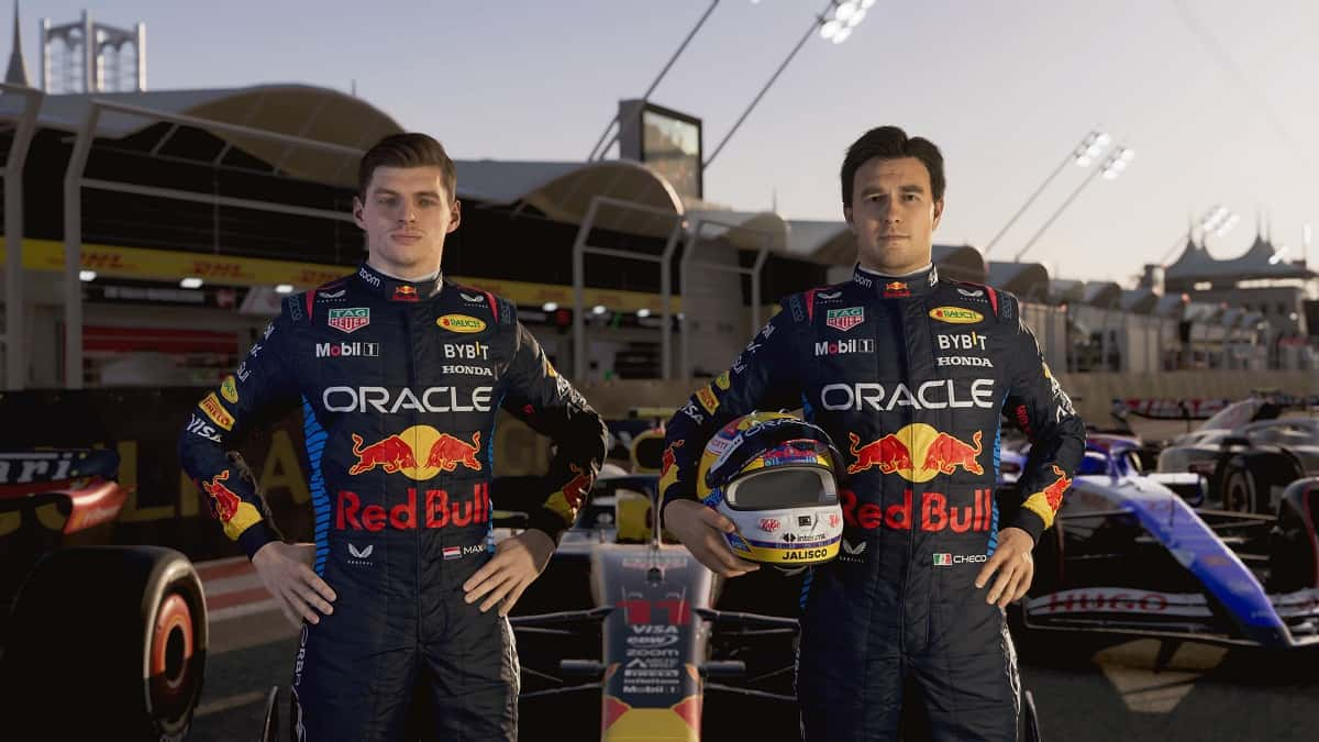 Verstappen and Perez in F1 24