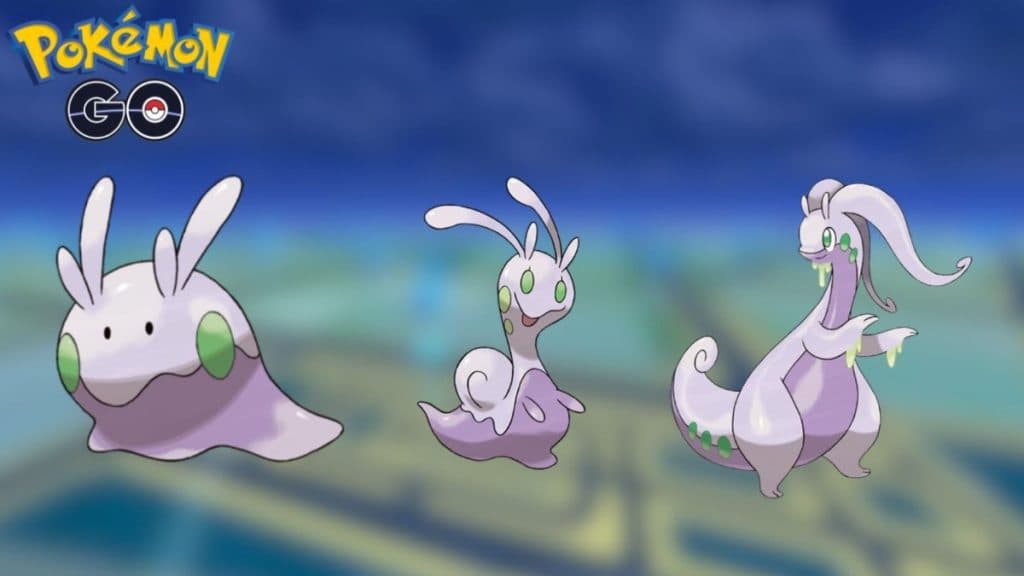 goomy, sliggoo and goora in pokemon go