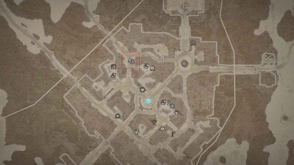 Kyovashad map in Diablo 4
