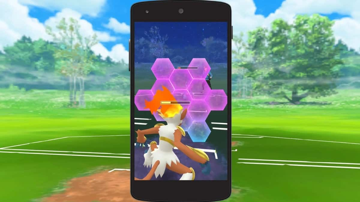 shield used in a pokemon go battle