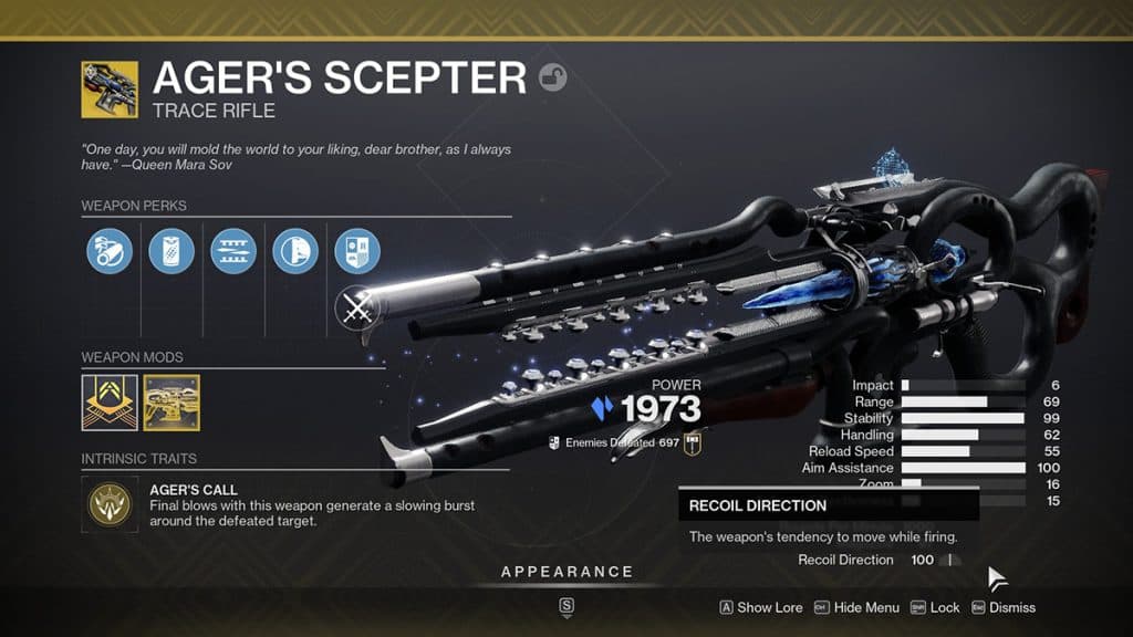 Ager's Scepter Destiny 2 The Final Shape