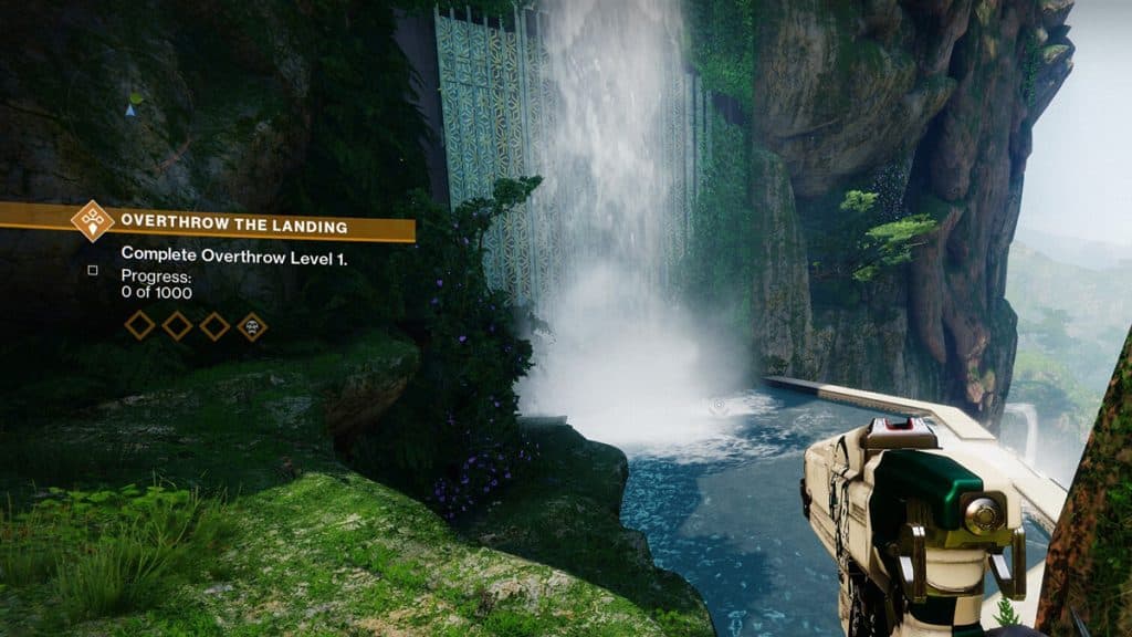 Vision of Traveler location in The Landing Destiny 2