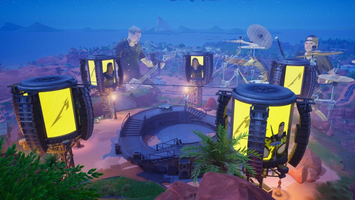 Metallica Loot Island in Fortnite