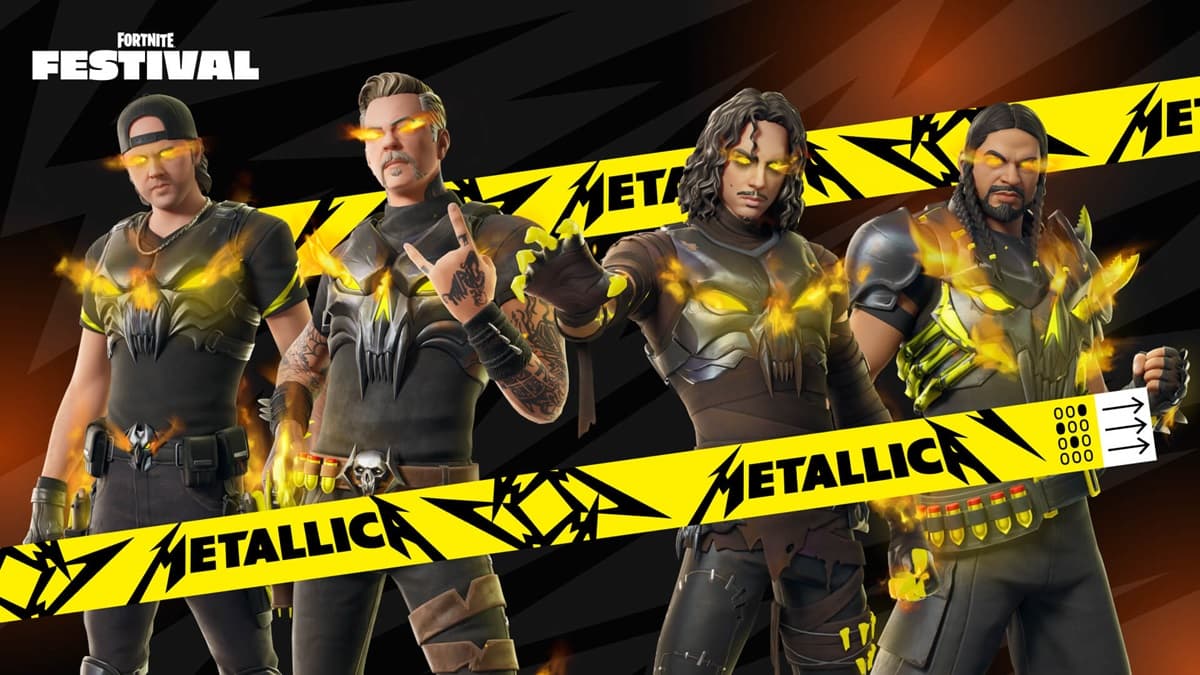 Metallica skins in Fortnite