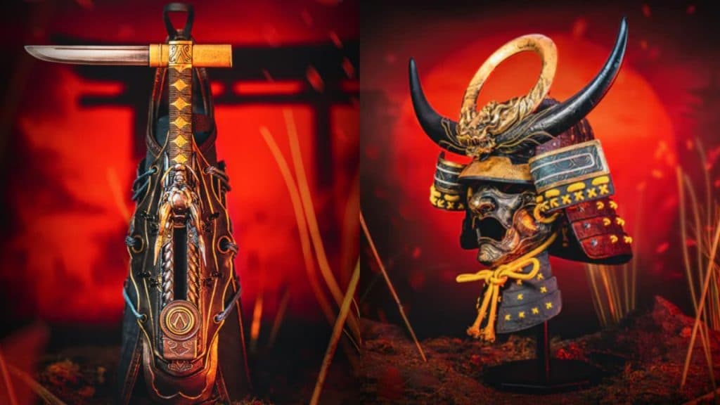 Naoe's Hidden Blade Yasuke's Helmet replicas