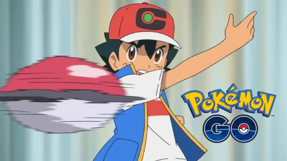 ash ketchum throwing a poke ball