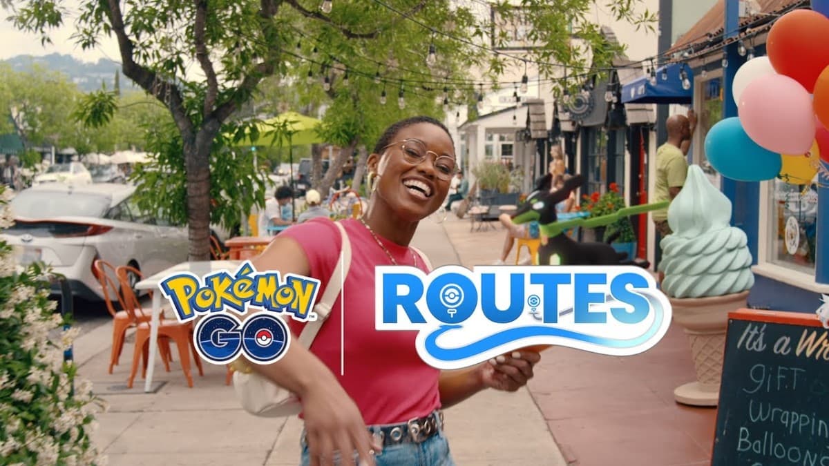 a pokemon go trainer following routes