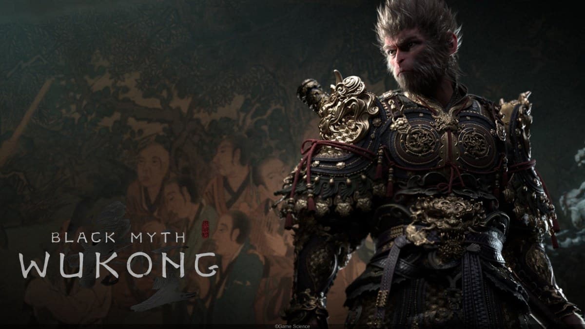 Black Myth: Wukong character with logo