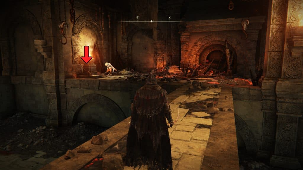 First lever inside the forge in Elden Ring