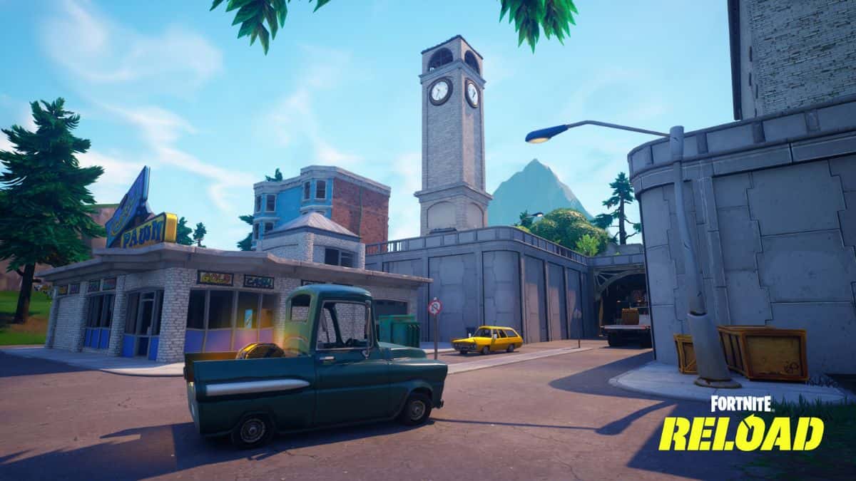 Tilted Towers in Fortnite Reload