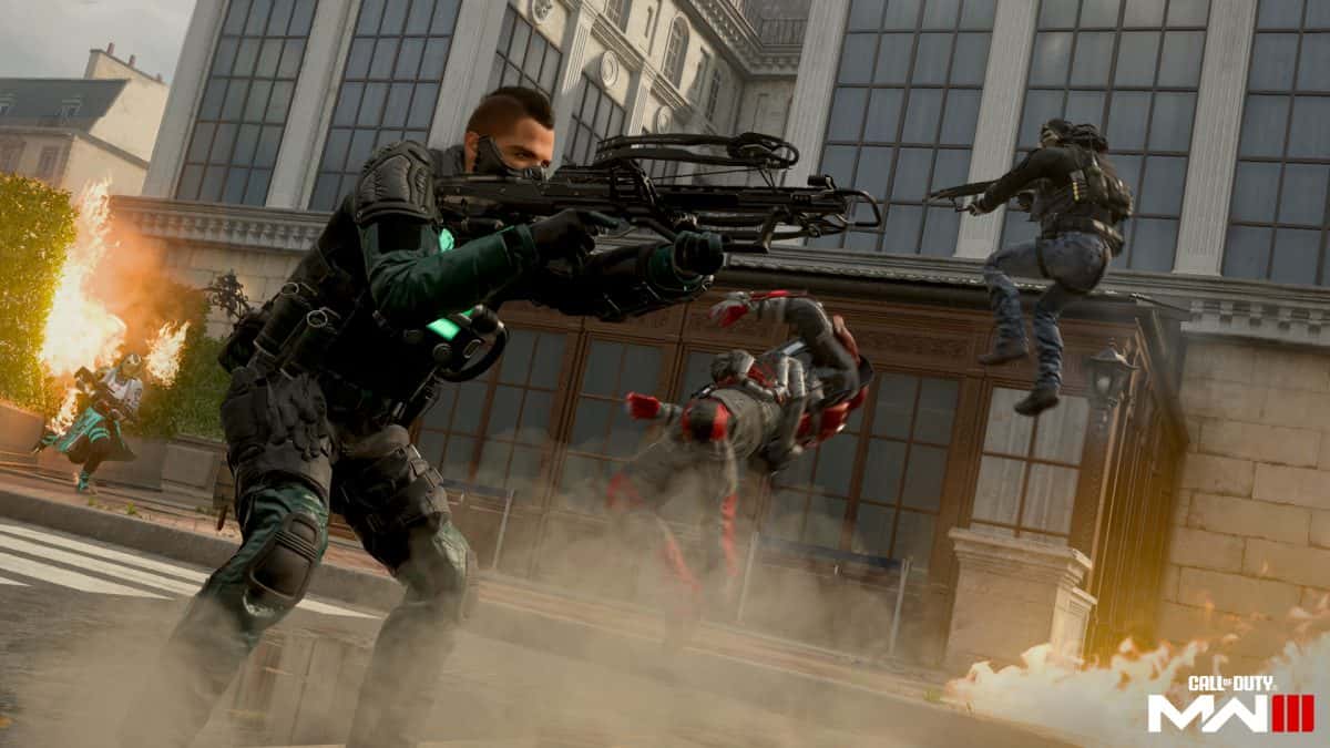 soap operator aiming crossbow in mw3