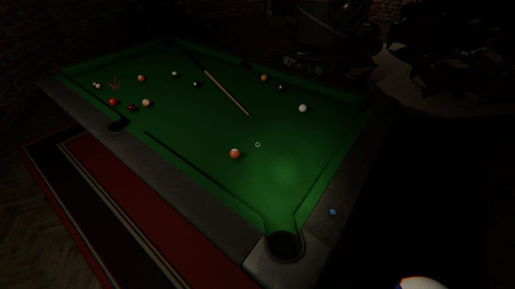 The pool table in Phasmophobia Point Hope Lighthouse