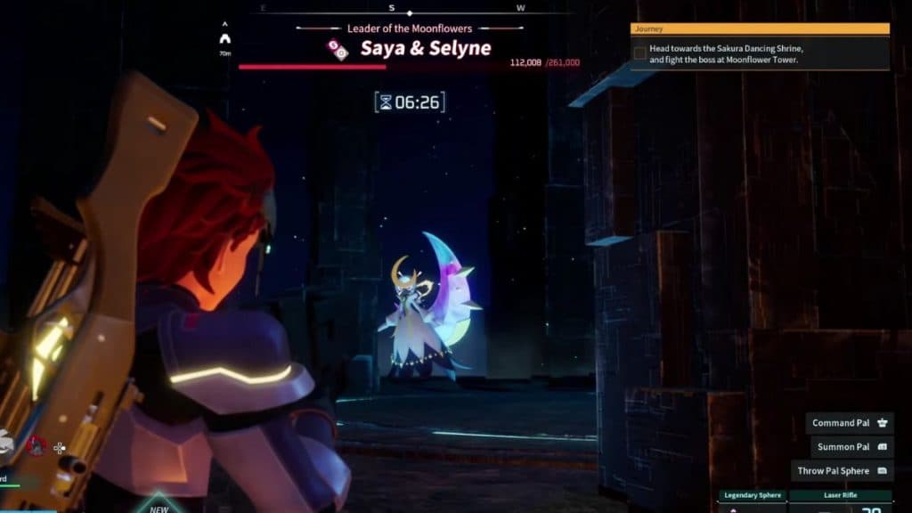 Saya and Selyne boss fight in Palworld