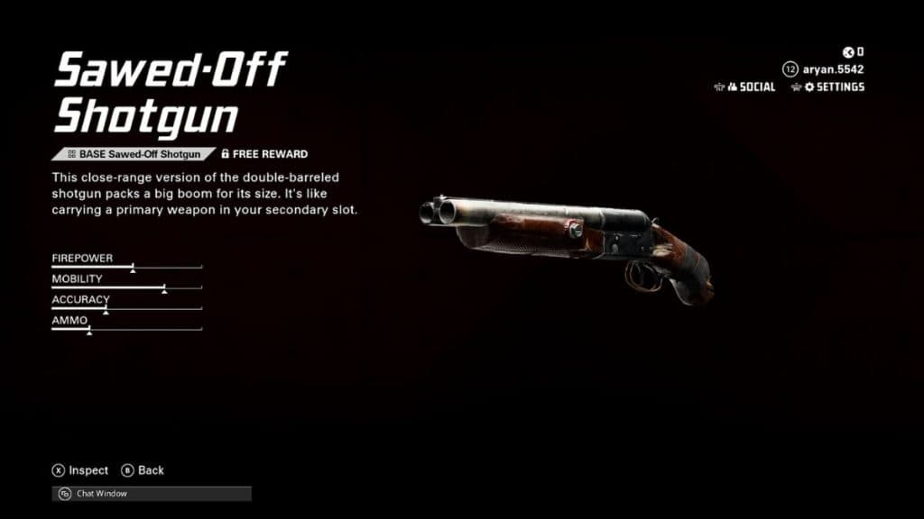 Sawed-Off Shotgun stats in XDefiant