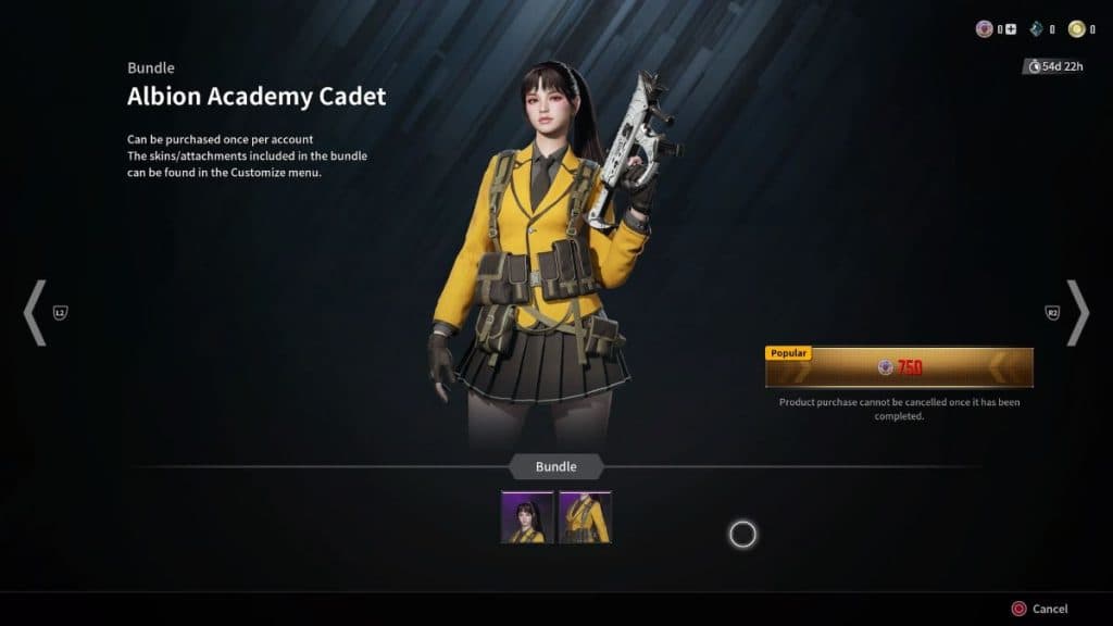 The First Descendant screenshot of Albion Academy Cadet Bunny skin