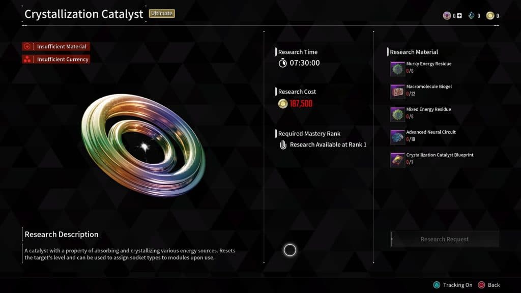 Crystallization Catalyst in The First Descendant