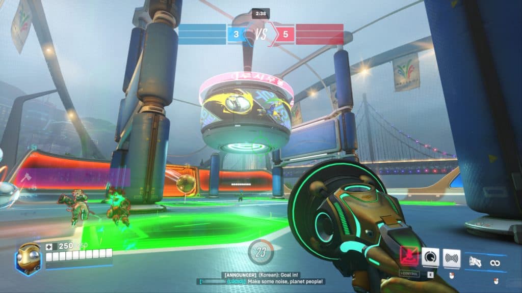 Lucioball match in Overwatch 2