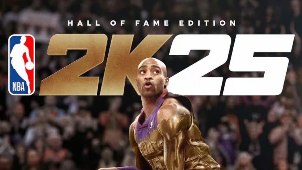 Vince Carter on NBA 2K25 Hall of Fame edition cover