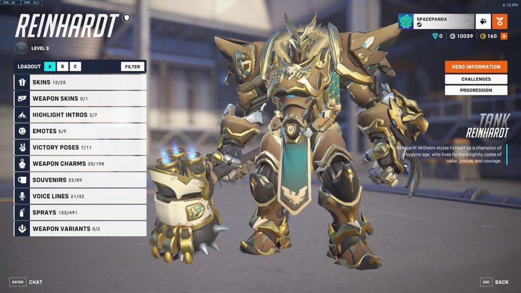 Reinhardt in Overwatch 2