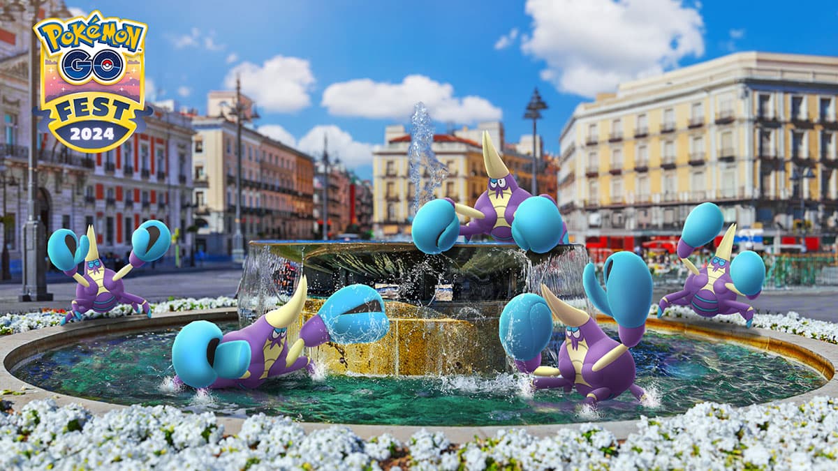 Crawbrawler in Pokemon Go Fest 2024 Madrid