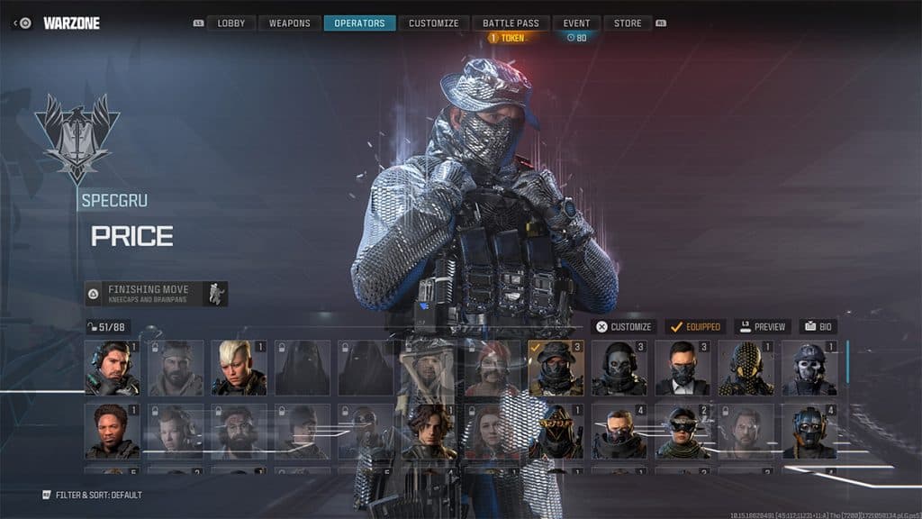 Warzone in-game menu