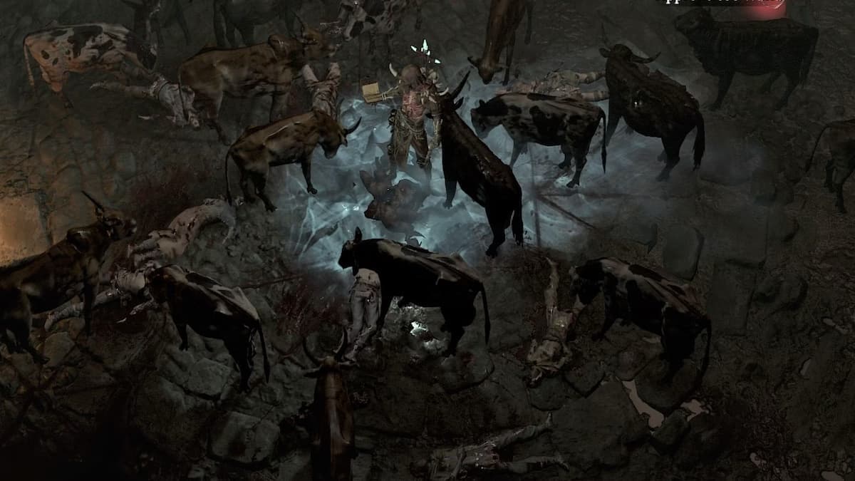 Cows in Diablo 4.