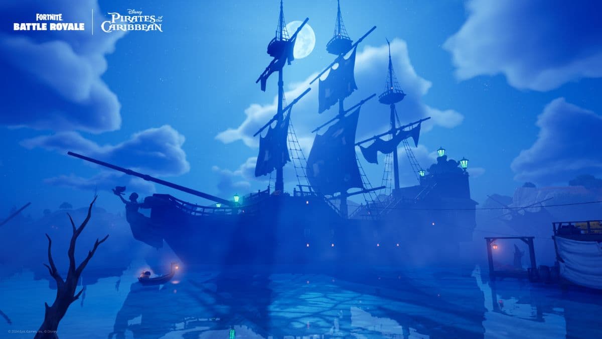 Pirates of the Caribbean ship in Fortnite