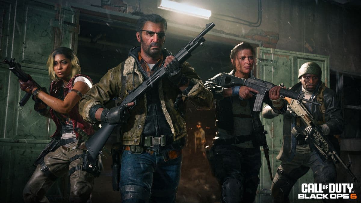 black ops 6 zombies characters standing together in key art