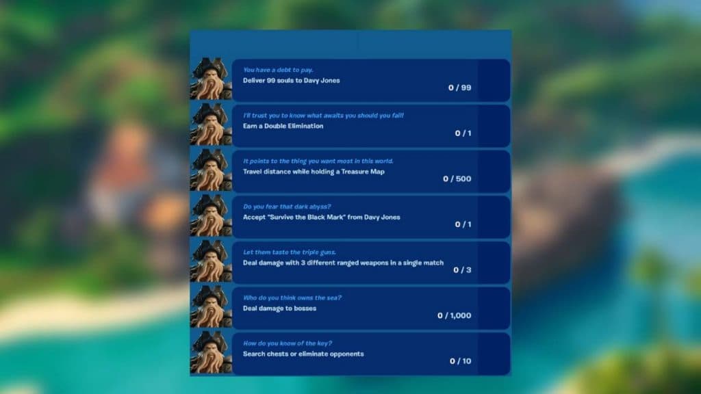 Week 4 pirate code quests in Fortnite