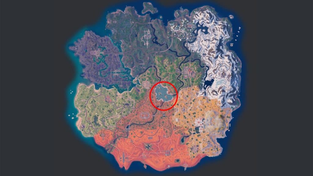 Shipwreck Shallows location in Fortnite.