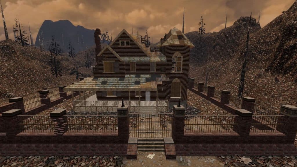 Wasteland mansion location in 7 Days to Die