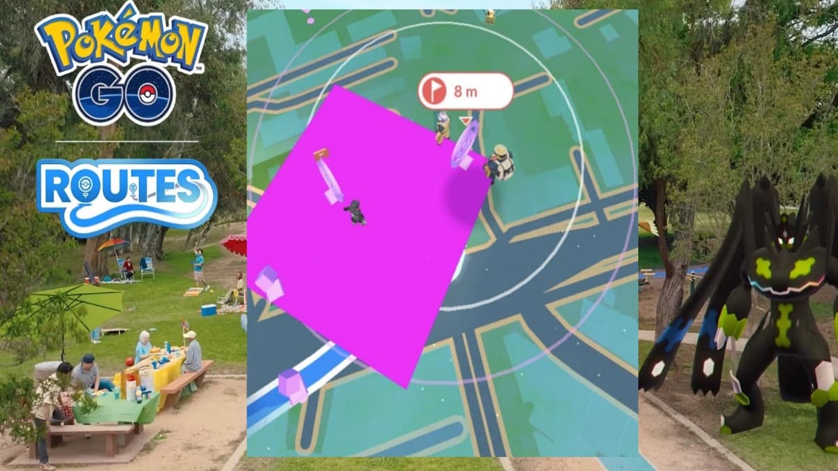 pink routes glitch in pokemon go with zygarde cells