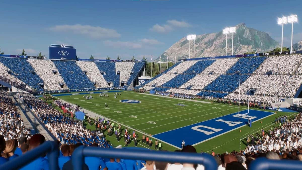 BYU stadium in College Football 25