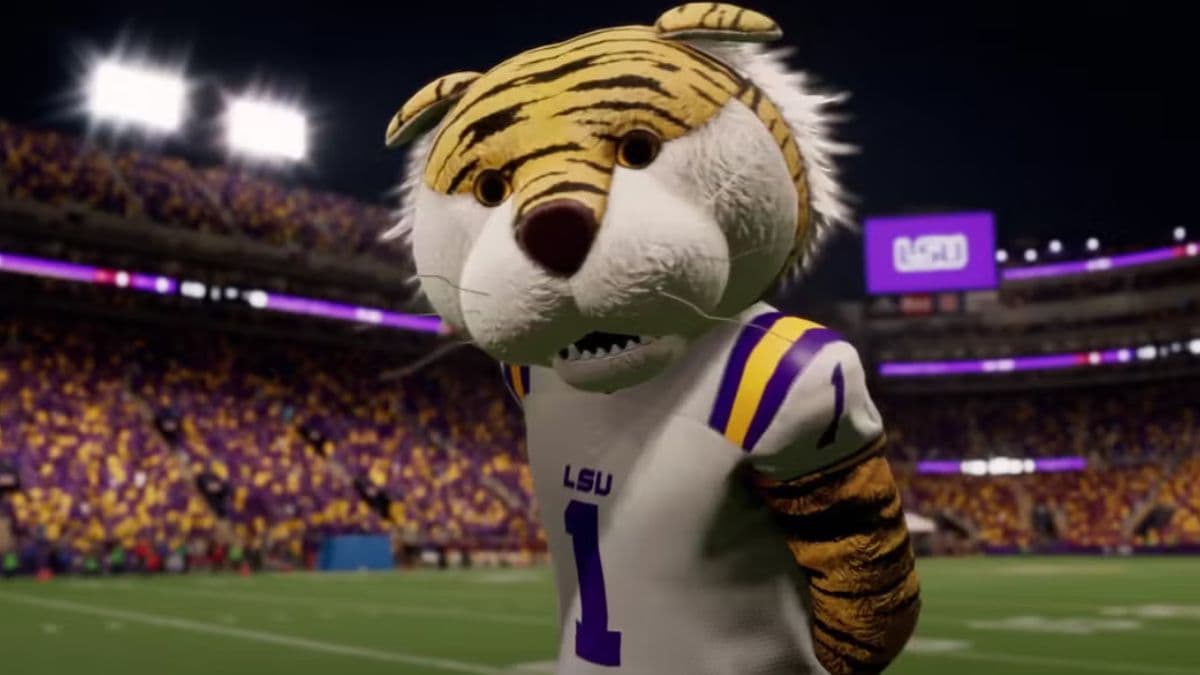 LSU mascot in College Football 25