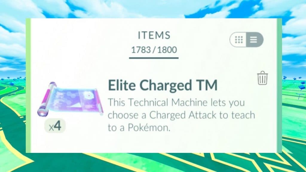 elite charged tms in pokemon go items inventory