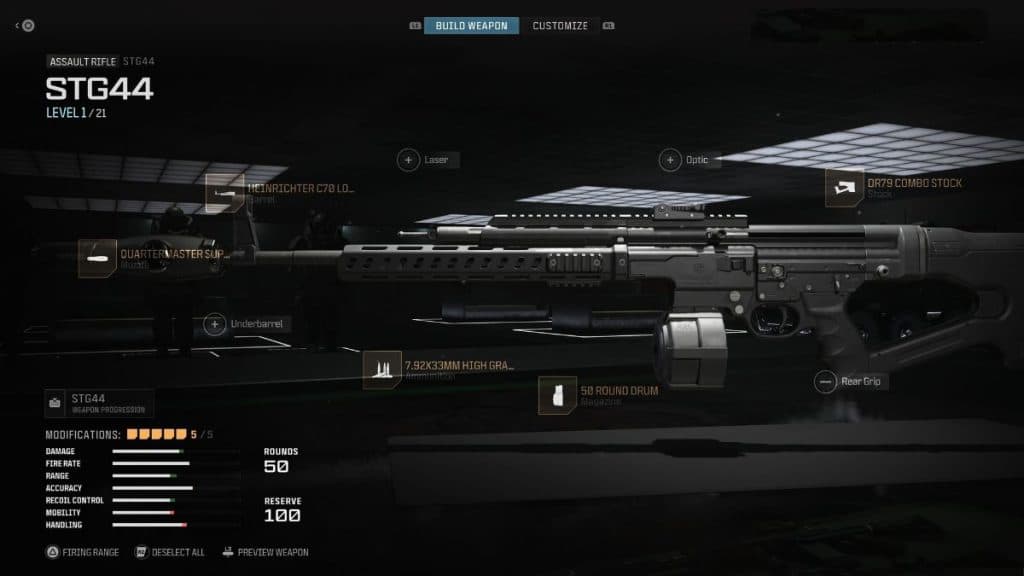 mw3 stg with best attachments for warzone