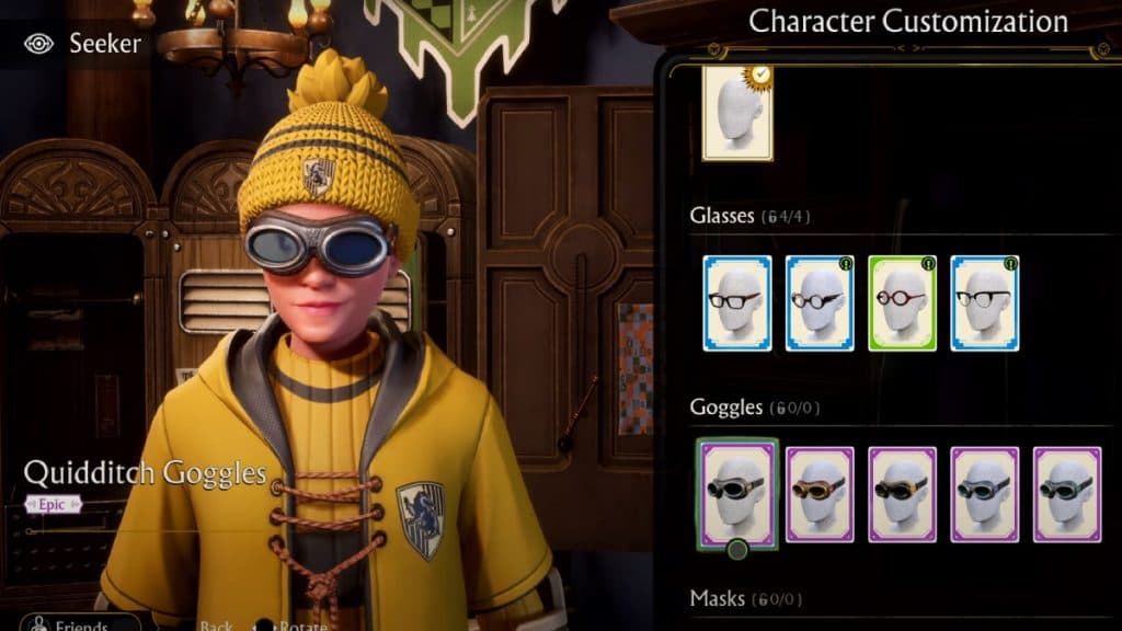 HP: Quidditch character customization