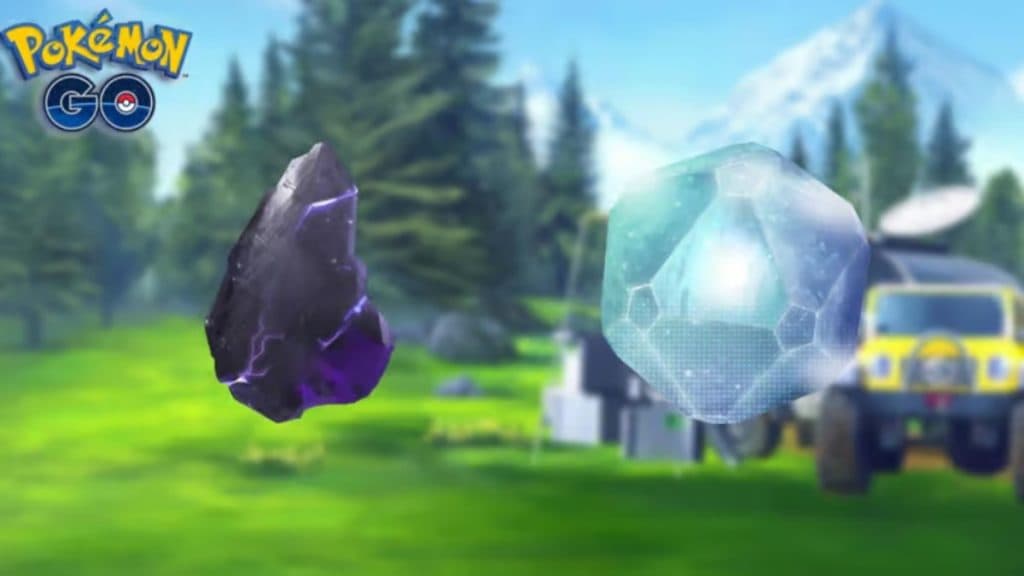 shadow shard and purified gem in pokemon go