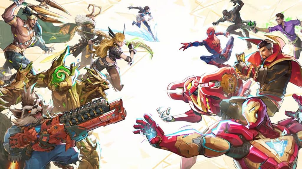 Marvel Rivals characters fighting