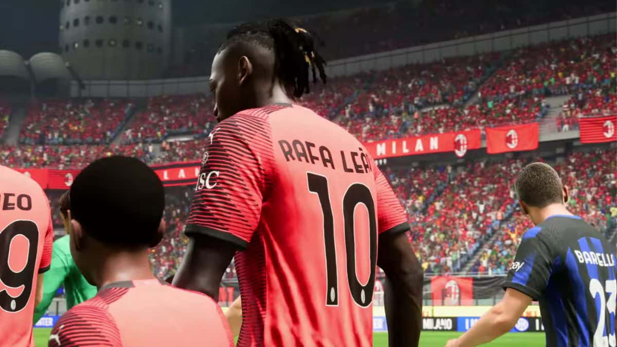 Rafael Leao and Nico Barella in EA FC 24