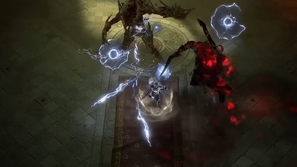 Diablo 4 sorcerer fighting pit bosses