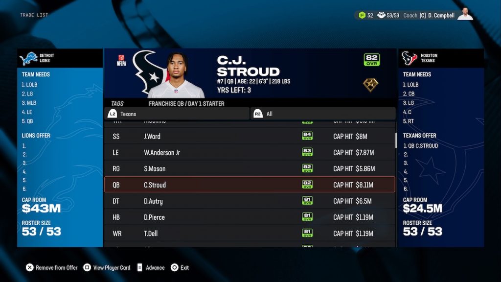 Best players to trade for in Madden 25 Franchise mode