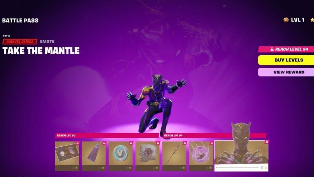 Take the Mantle emote in Fortnite