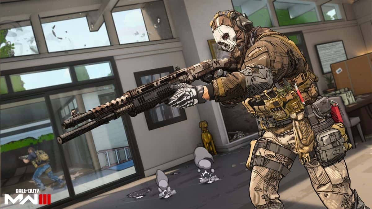 mw3 operator on cel-shaded map ink house