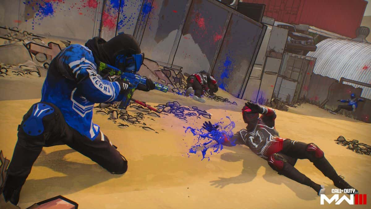 mw3 operators fighting in paintball mode