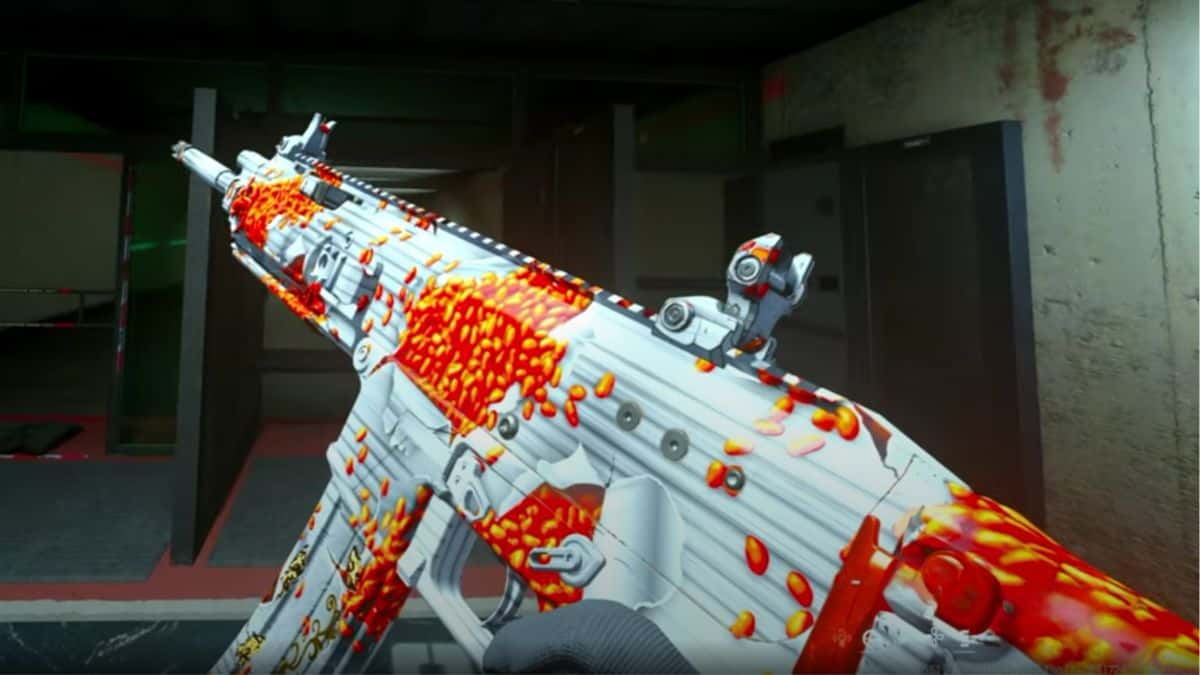 Spilled Beans camo in Warzone and MW3 Firing Range