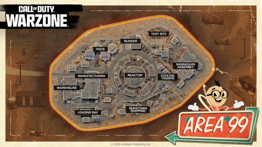 How big is Area 99 map in Warzone? Size compared to Rebirth Island, Verdansk & more