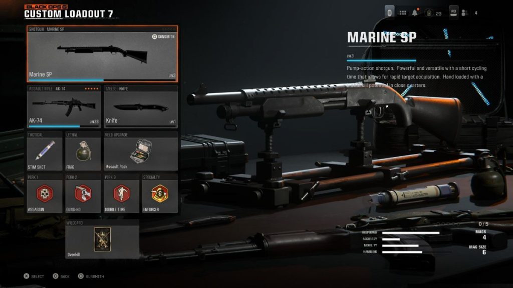 Best Marine SP loadout in Black Ops 6 beta